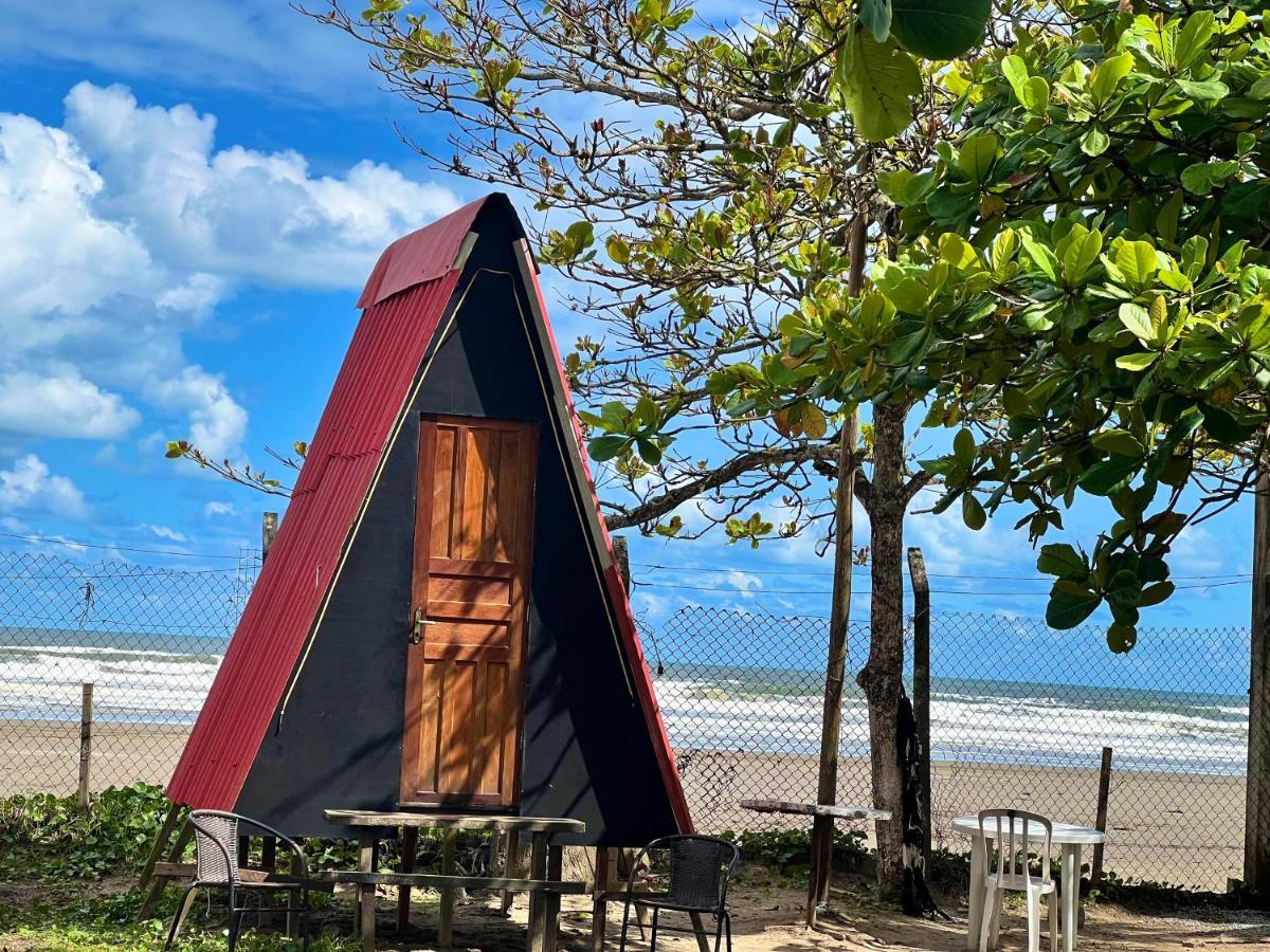 Chalé Jorai - pé na areia Bertioga Exterior foto