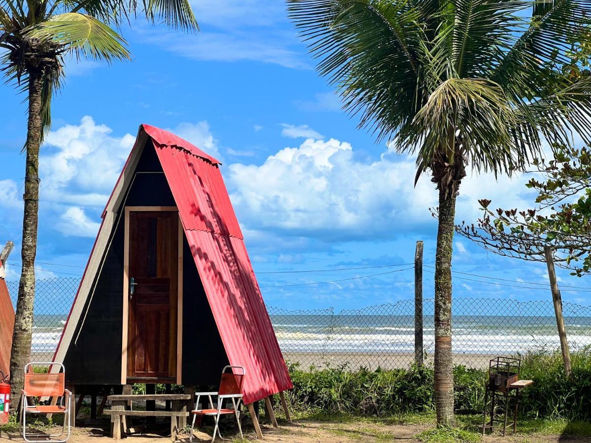 Chalé Jorai - pé na areia Bertioga Exterior foto